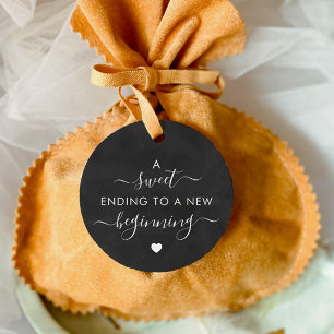 Etiquetas Para Lembrancinhas Chalkboard A Sweet Ending to a New Beging (Quadro