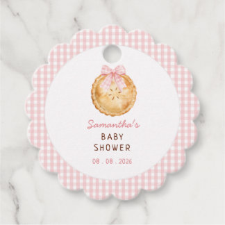 Etiquetas Para Lembrancinhas Chamada de Bebê Xadrez Rosa Cutie Pie