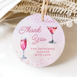 Etiquetas Para Lembrancinhas Champagne Brunch e Chá de panela de espuma