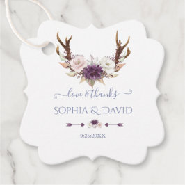 Etiquetas Para Lembrancinhas Charm Lavanda Cor-de-rosa Flores Brancas Casamento