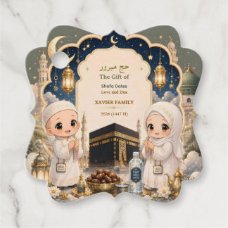 Etiquetas Para Lembrancinhas Chibi Hajj Mabroor Personalizado Moderno