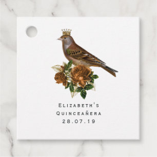Etiquetas Para Lembrancinhas Chic Dourada e de cobre