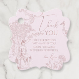 Etiquetas Para Lembrancinhas Chic Moderno Toile de Jouy Piquenique Despedida de