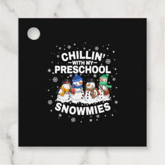 Etiquetas Para Lembrancinhas Chilling' Com Minha Pré-Escola Snowmies Natal