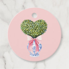 Etiquetas Para Lembrancinhas Chinoiserie Heart Topiary Dia de os namorados