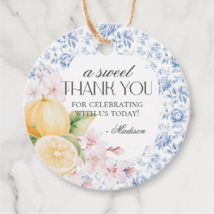 Etiquetas Para Lembrancinhas Chinoiserie Lemon Tea Party Floral Toile