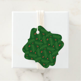 Etiquetas Para Lembrancinhas Christmas Greenery Berries Artisan Modern Holiday