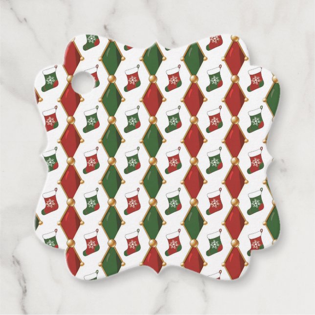 Etiquetas Para Lembrancinhas Christmas Stocking  (Frente)