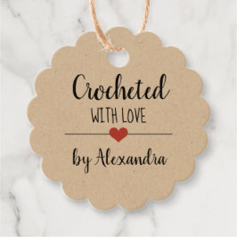 Etiquetas Para Lembrancinhas Chrochetd com roteiro kraft amoroso