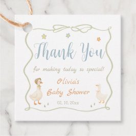 Etiquetas Para Lembrancinhas Chuva de Bênçãos para o Silly Goose Baby Shower