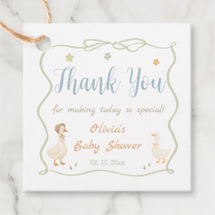 Etiquetas Para Lembrancinhas Chuva de Bênçãos para o Silly Goose Baby Shower