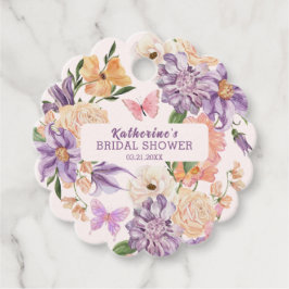 Etiquetas Para Lembrancinhas Chuva de noiva caprichosa com flores Borboletas ja