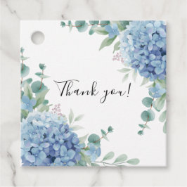 Etiquetas Para Lembrancinhas Chuva de Noiva Floral Hortênsia Azul