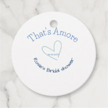 CHUVA DE NOIVA THATS AMORE AZUL CORAÇÃO NOME DATA 