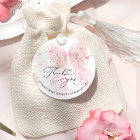 Chuveirinho de Bebê Flor Silvestre com Laço Rosa O