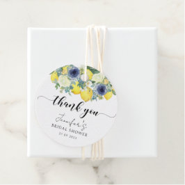 Etiquetas Para Lembrancinhas Chuveiro de noiva amarelo azul floral limão obriga