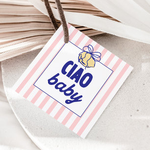 Etiquetas Para Lembrancinhas CIAO BABY Lemon Mediterranean Amalfi - Rosa
