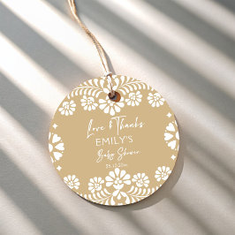 Etiquetas Para Lembrancinhas Cielito lindo beige chá de fraldas mexicano