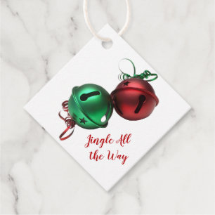 Etiquetas Para Lembrancinhas Cintos de Jingle Vermelho e Verde
