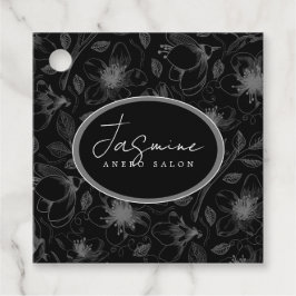 Etiquetas Para Lembrancinhas Cinza de código QR/Blk ID939 de estrutura de tópic