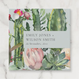 ETIQUETAS PARA LEMBRANCINHAS CINZA PINK FLORAL DESERTO FOLIAGE CASAMENTO