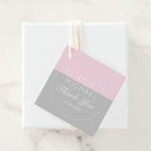 Cinza Rosa De Açúcar Obrigado Tags De Favor De Cas