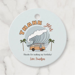 Etiquetas Para Lembrancinhas Círculo De Aniversário Do surf Obrigado