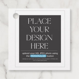 Etiquetas Para Lembrancinhas Círculo Personalizado e Marca Quadrada