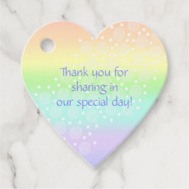 Etiquetas Para Lembrancinhas Círculos Arco-Íris Pastel Marcas Favoritos Em Form