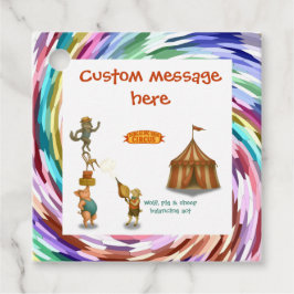 Etiquetas Para Lembrancinhas Circus pig, wolf & sheep