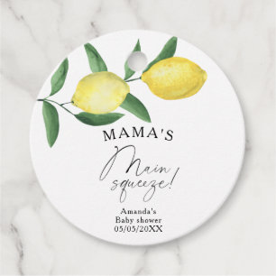 Etiquetas Para Lembrancinhas Citrus Lemon - chá de fraldas de aperto principal