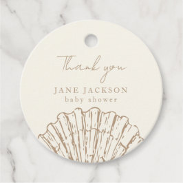Etiquetas Para Lembrancinhas Clamshell Elegant Baby Shower