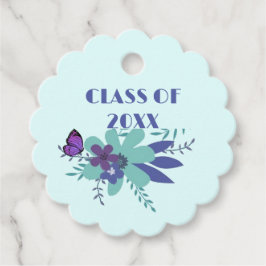 Etiquetas Para Lembrancinhas Classe de graduação de 20XX azul-azul-azul-púrpura