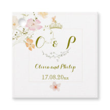 Clássico de Ornamento Floral de Casamento Vintage