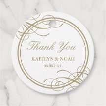 Clássico Frame Dourado Casamento de Luxo Obrigado