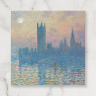 Etiquetas Para Lembrancinhas Claude Monet Casas do Parlamento Pôr-do-sol