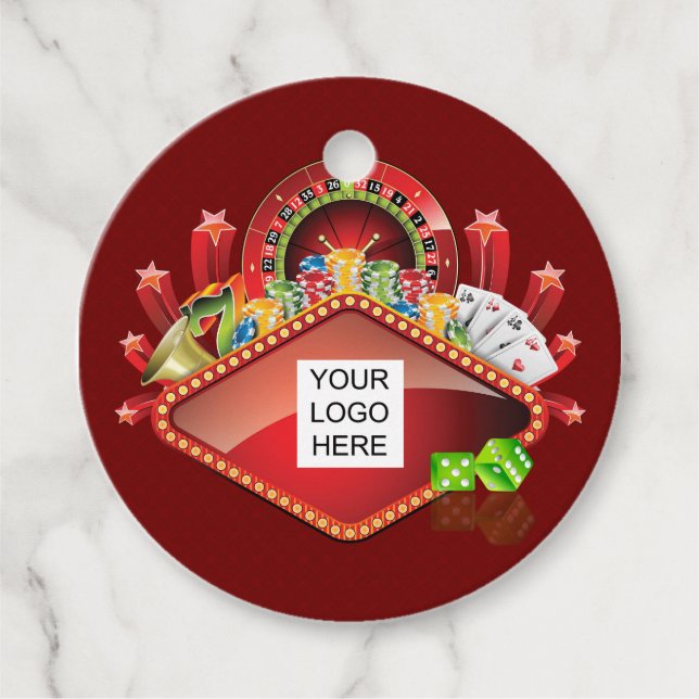 Etiquetas Para Lembrancinhas Club Casino (Frente)