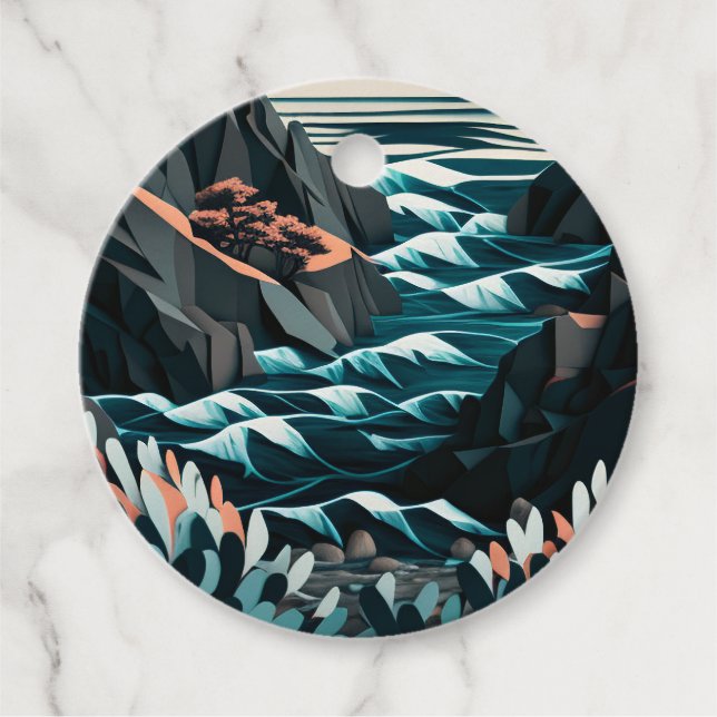 Etiquetas Para Lembrancinhas Coastal Energy (Frente)