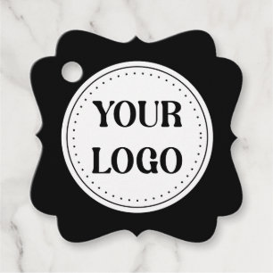 Etiquetas Para Lembrancinhas Código QR preto elegante e elegante