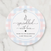 Coelho De Gingham Azul Cor-De-Rosa Espelhado Com A