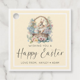 Etiquetas Para Lembrancinhas Coelho Felz pascoa Amarelo