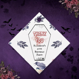 Etiquetas Para Lembrancinhas Cofin Cofin Rosa Raven Gótica Aniversário