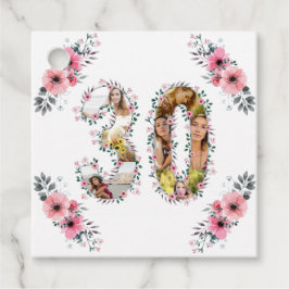 Etiquetas Para Lembrancinhas Colagem de Fotografias Grande aniversário de 30 an