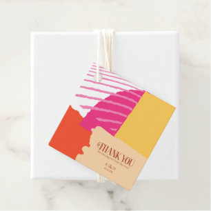 Etiquetas Para Lembrancinhas Color Block Wedding Summer ID740
