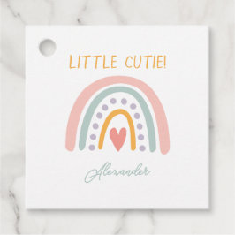 Etiquetas Para Lembrancinhas Colorida Aquarela Arco-Íris Ilustrativo Show Bebê