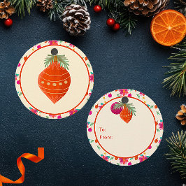 Etiquetas Para Lembrancinhas Colorida Bright Christmas