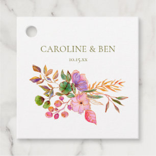 Etiquetas Para Lembrancinhas Colorida Floral Elegante Casamento Personalizado Á