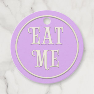 Etiquetas Para Lembrancinhas "Coma-Me" Festa Wonderland Tea Party - Roxo Person