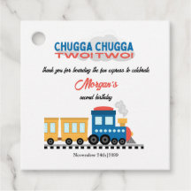 Comboio de Cartoon Colorido do segundo aniversário