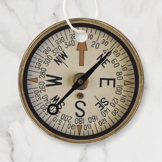 Etiquetas Para Lembrancinhas Compass Rosa 1 (Frente)